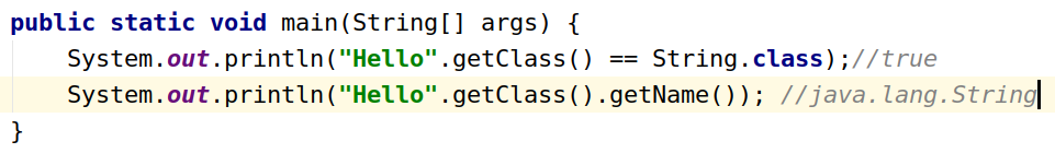 getclass() 方法
