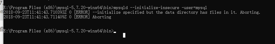 初始化 mysql
